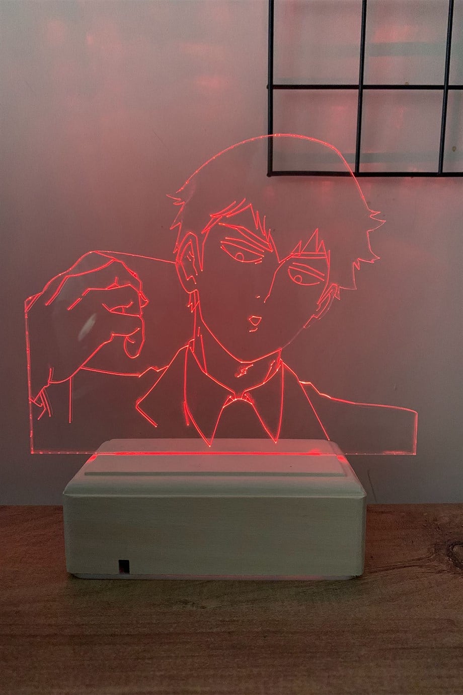 Arataka Reigen - Mob Psycho 100 16 Renk Anime Gece Lambası