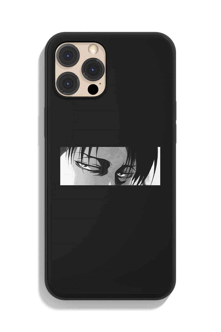 Attack On Titan Levi Ackerman Siyah Silikon Baskılı Anime Telefon Kılıfı
