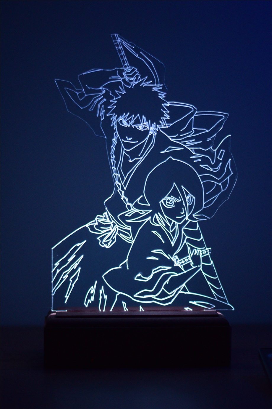 Bleach Ichigo & Rukia 16 Renk Anime Gece Lambası