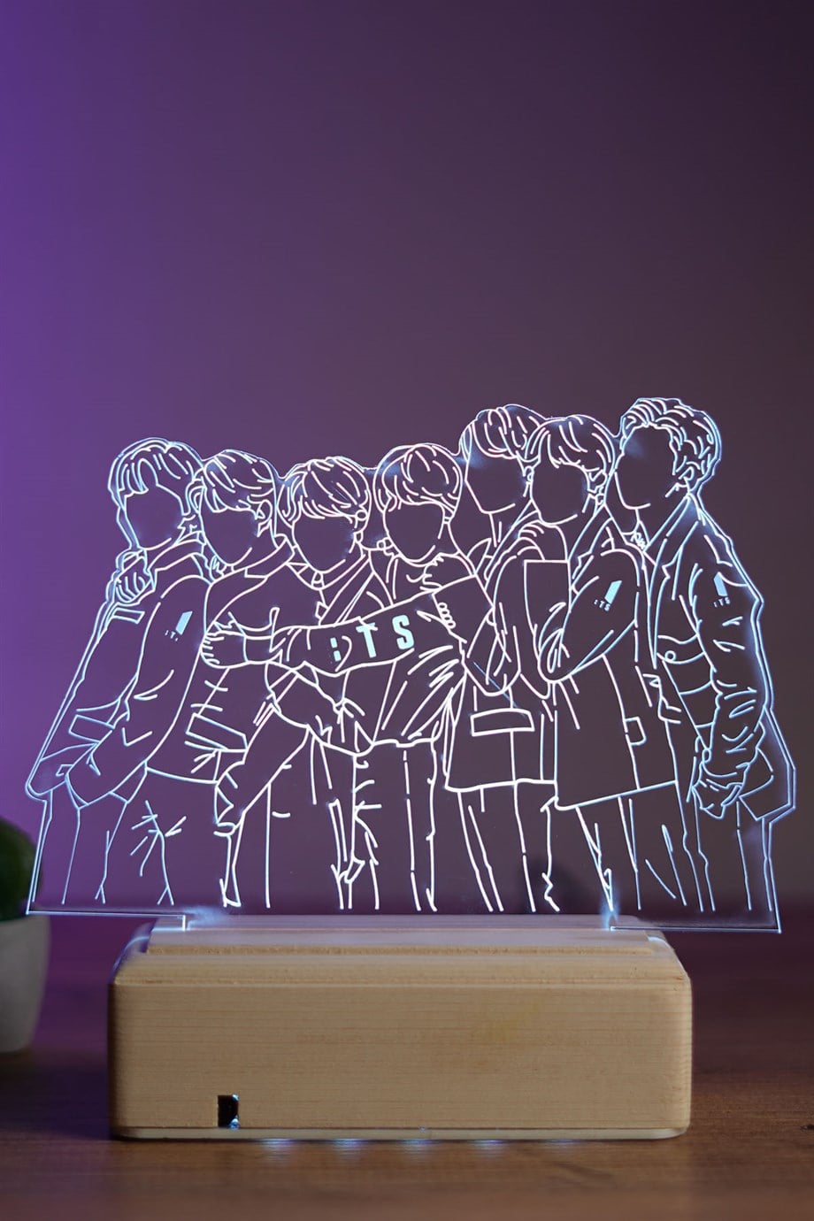 BTS Bangtan Boys Bts Army 16 Renk Gece Lambası