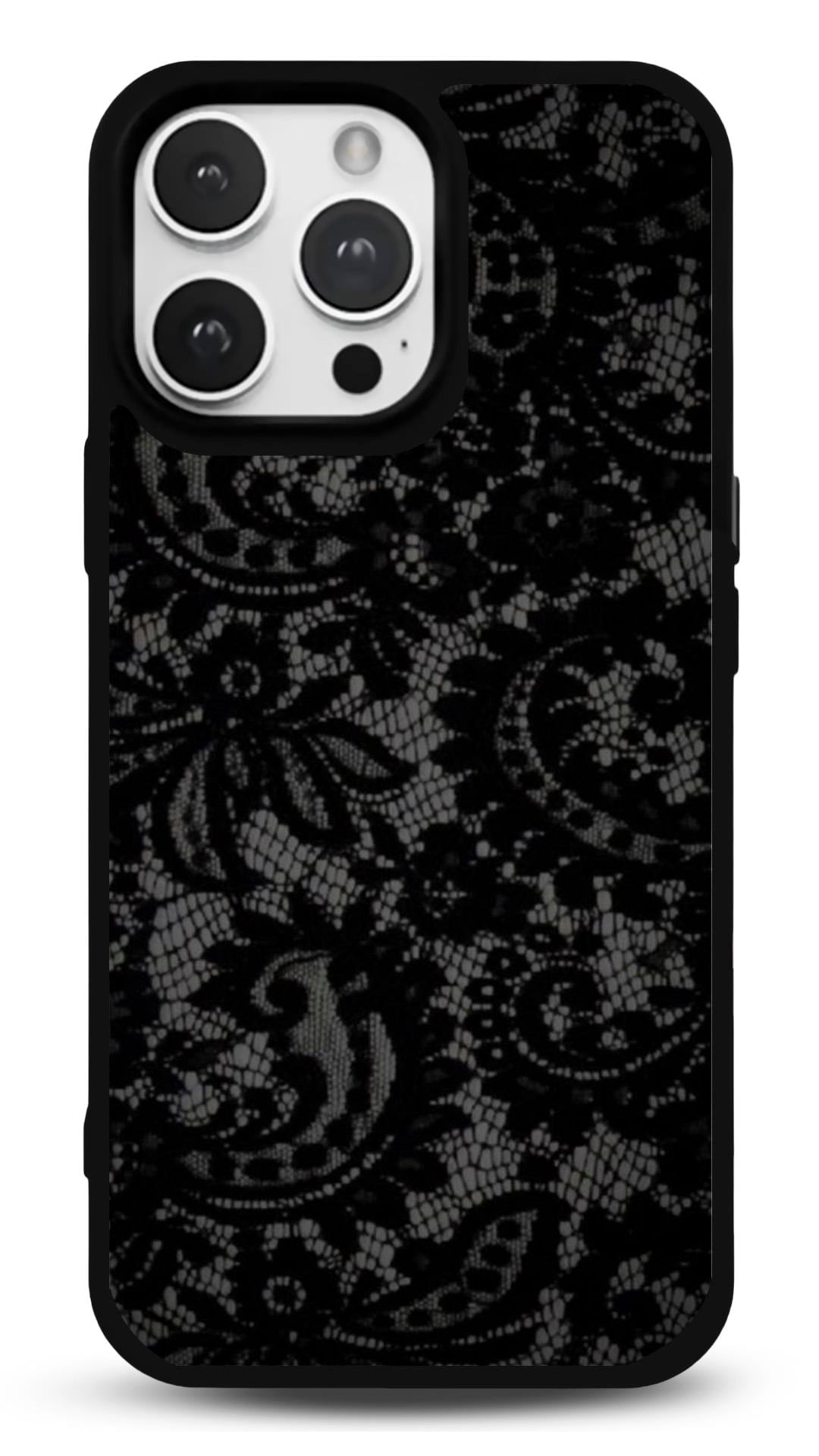 Dantel Desen Parlak Glossy Telefon Kılıfı