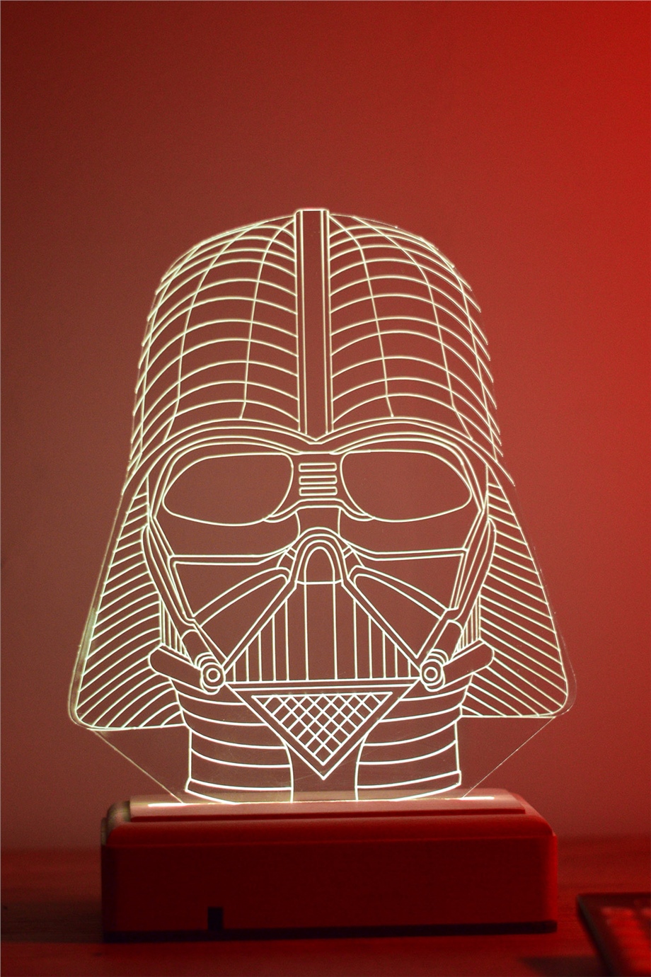Darth Vader 3d 16 Renk Gece Lambası