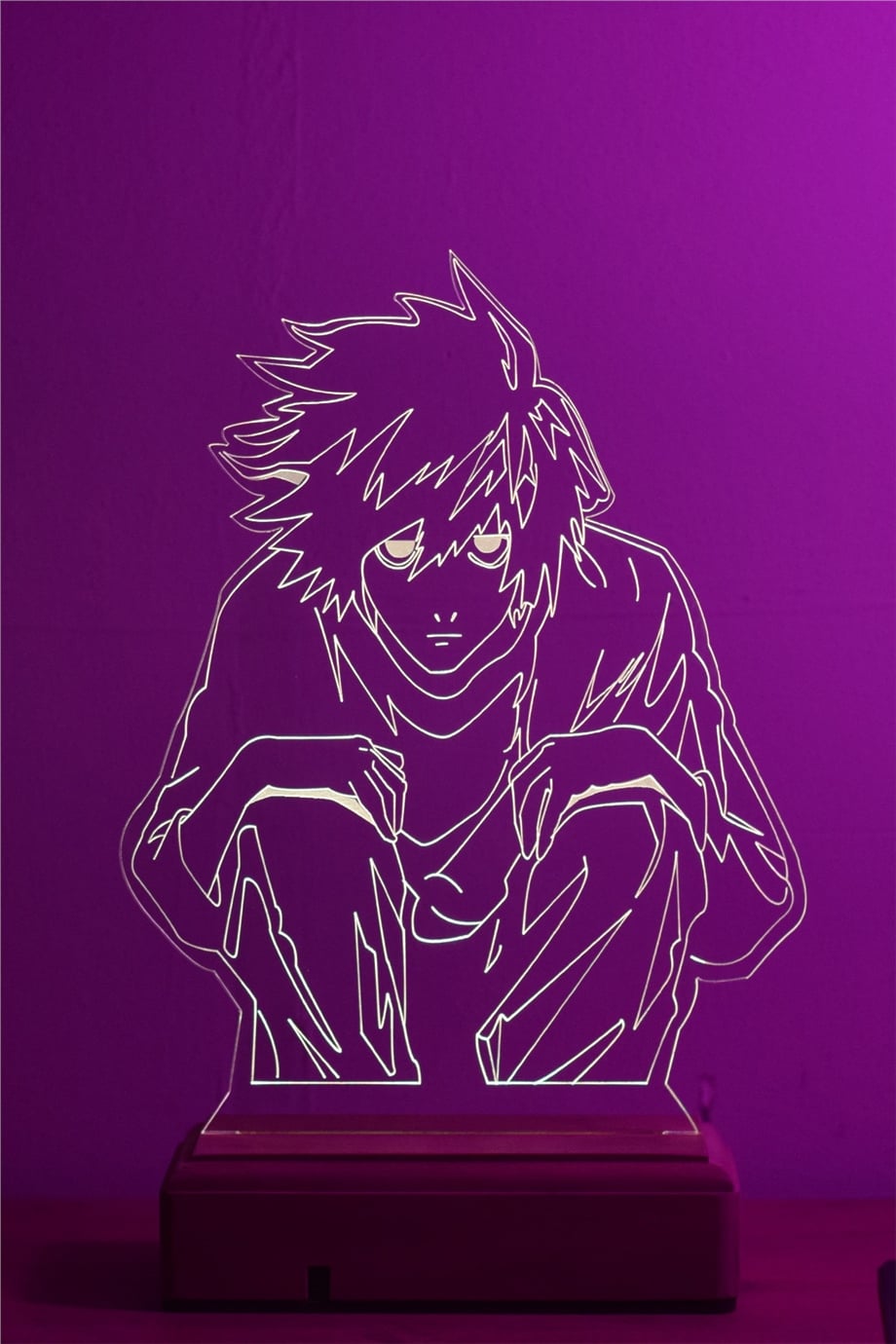 Death Note L 16 Renk Gece Lambası