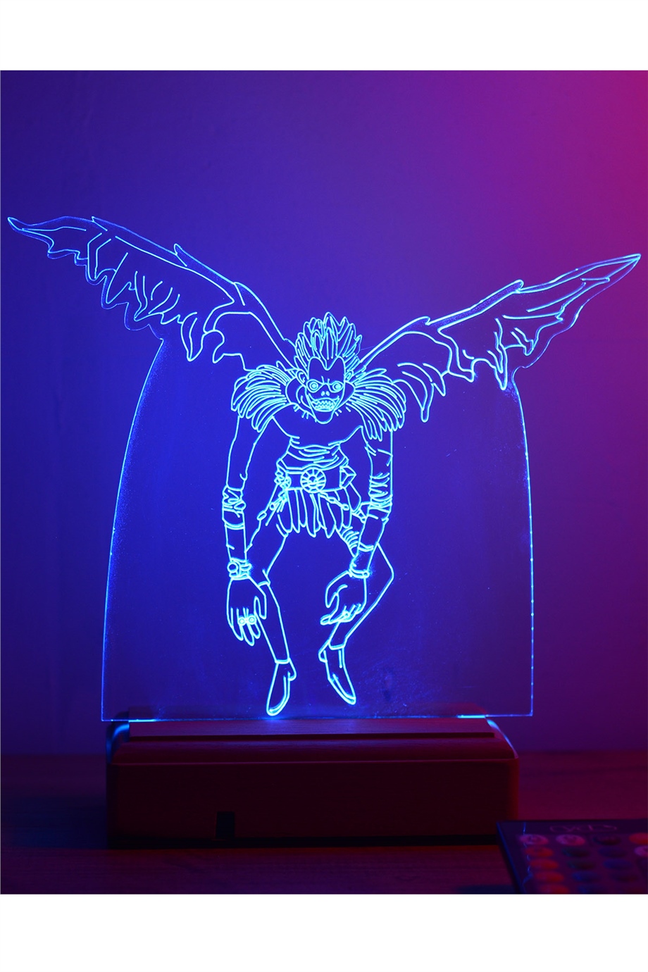 Death Note Ryuk 16 Renkli Kumandalı Anime Gece Lambası