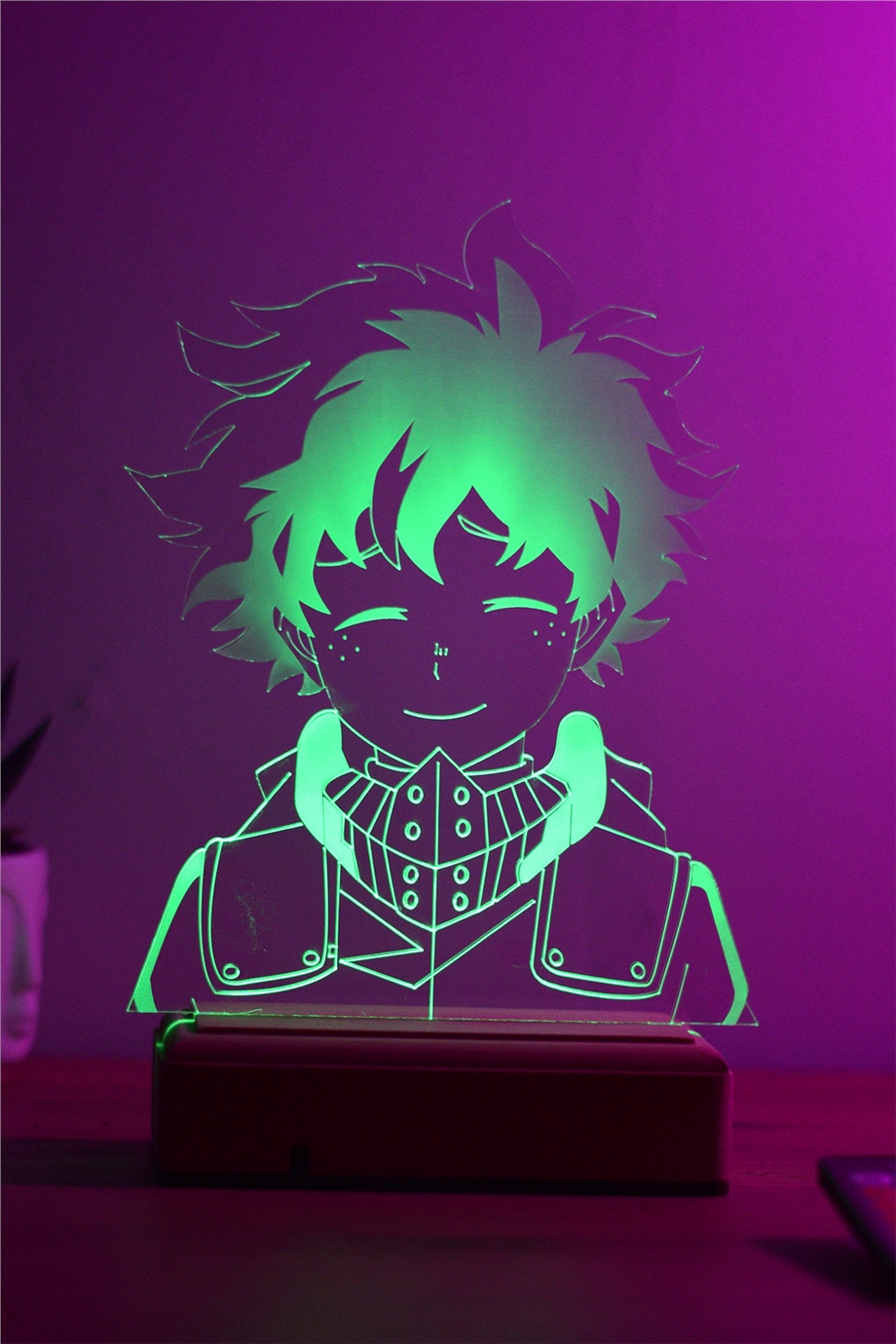 Deku Izuku Midoriya  My Hero Academia 16 Renk Gece Lambası