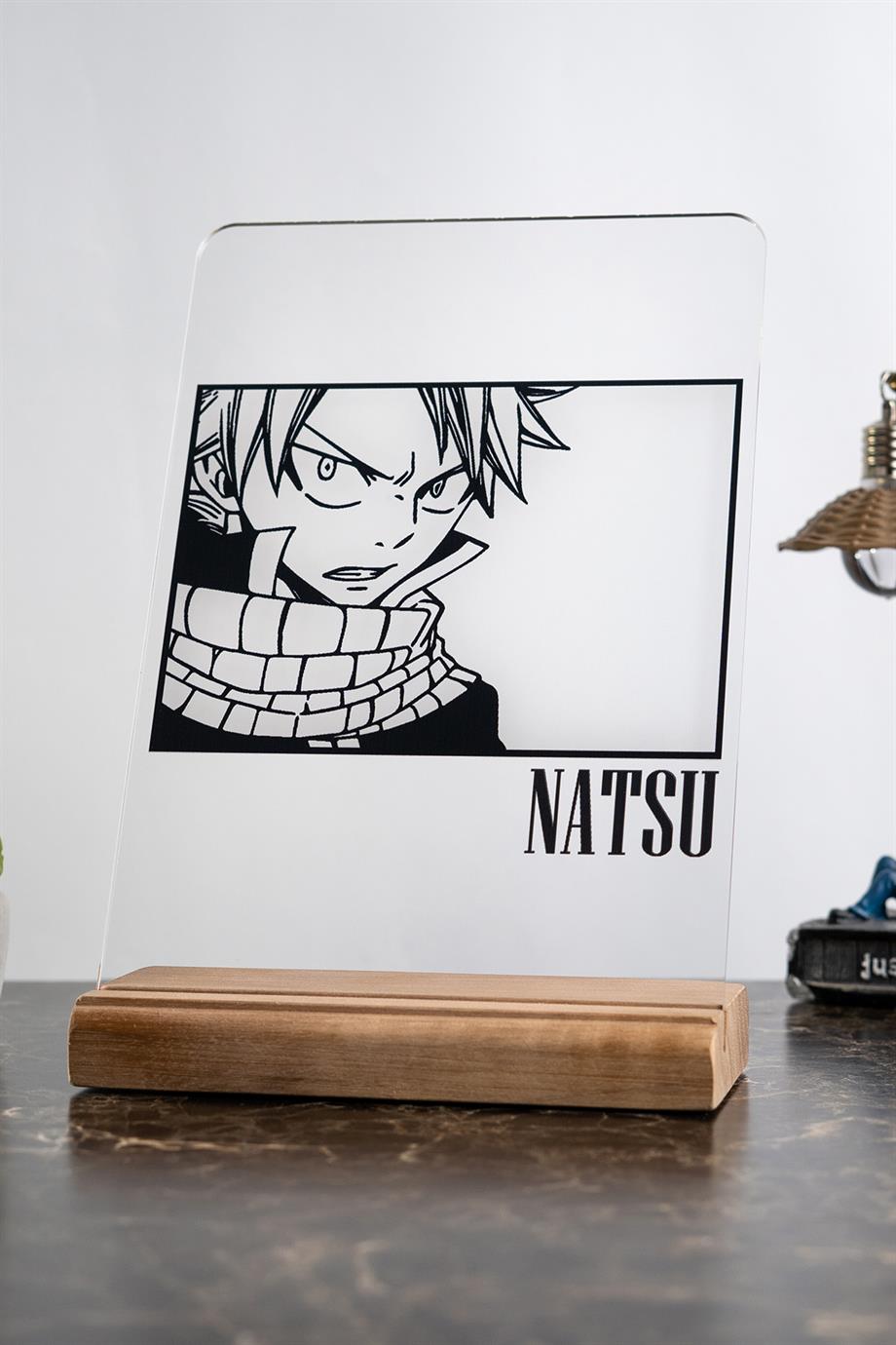 Fairy Tail Ev Dekoru Natsu Anime Severlere Hediyelik Masa Süsü