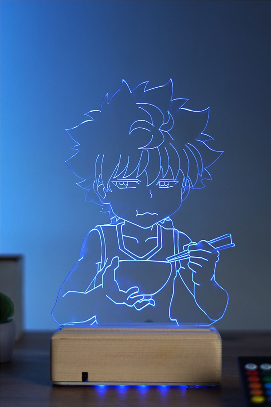 Hunter x Hunter Killua Zoldyck 16 Renk Anime Gece Lambası