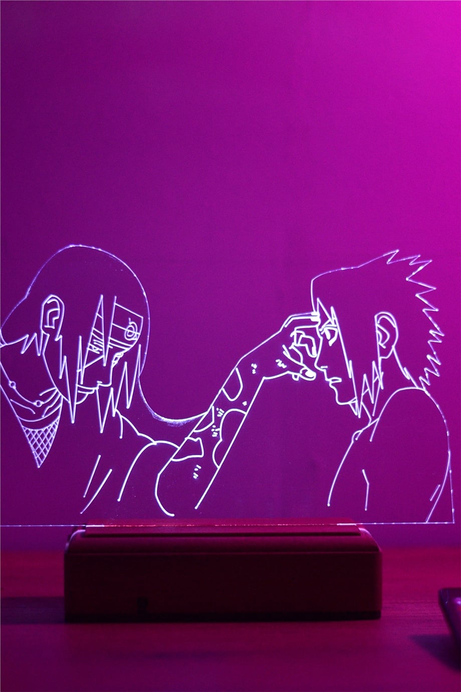 İtachi Death Naruto 16 Renk Gece Lambası