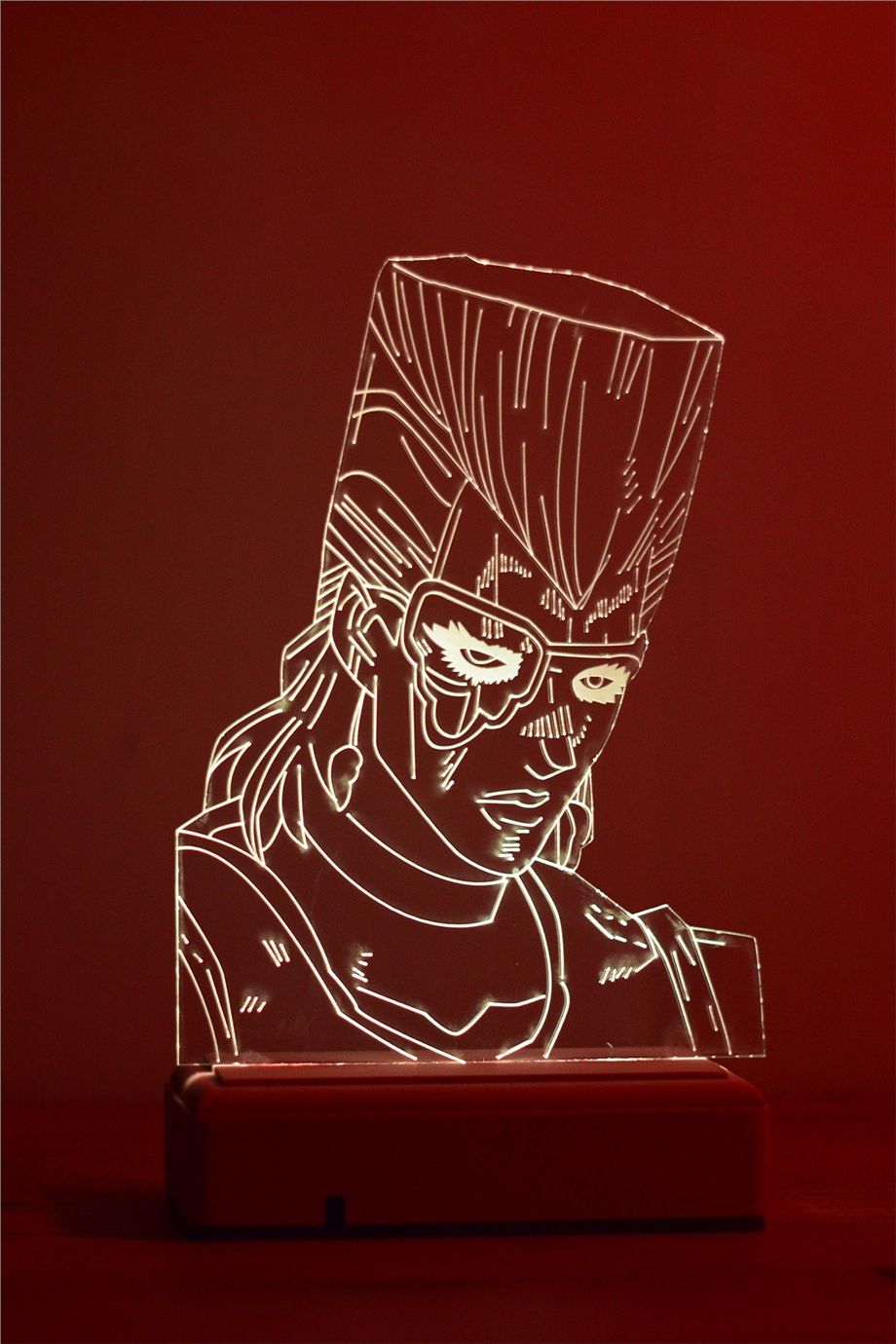 Jean Pierre Polnareff  JoJo's Bizarre 16 Renk Anime Gece Lambası