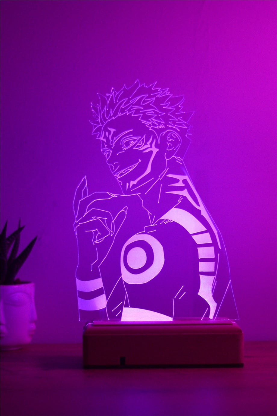 Jujutsu Kaisen Sukuna 16 Renkli Kumandalı Gece Lambası