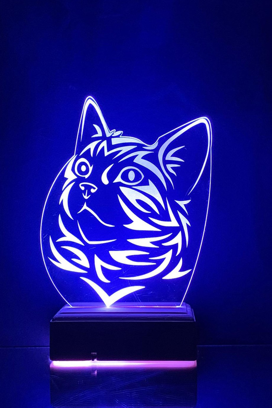 KEDİ 3D 16 RENK GECE LAMBASI