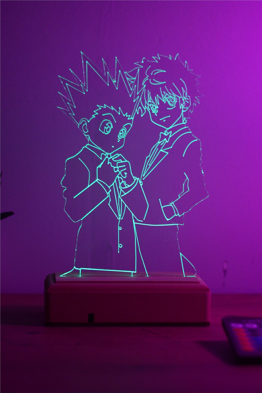 Killua Gon Hunter x Hunter 16 Renkli Kumandalı Anime Gece Lambası