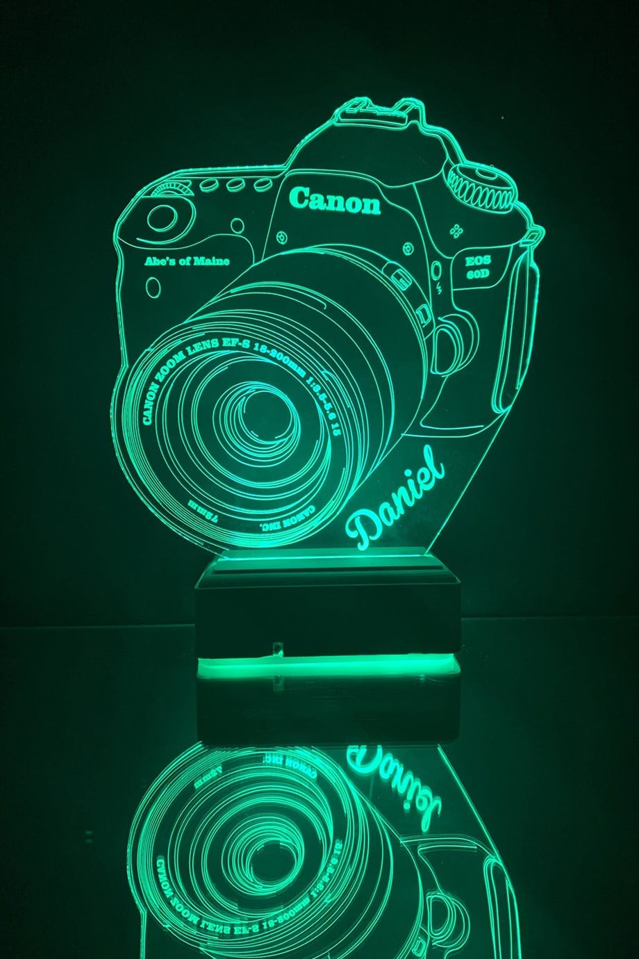 Kişiye Özel CANON Fotoğraf Makinesi 16 Renk Dekoratif Lamba