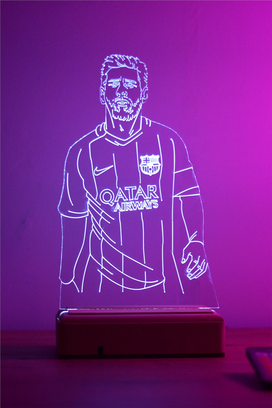 Lionel Messi 16 Renk Gece Lambası