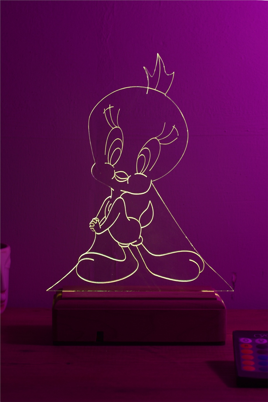 Looney Tunes Tweety 16 Renkli Kumandalı Gece Lambası