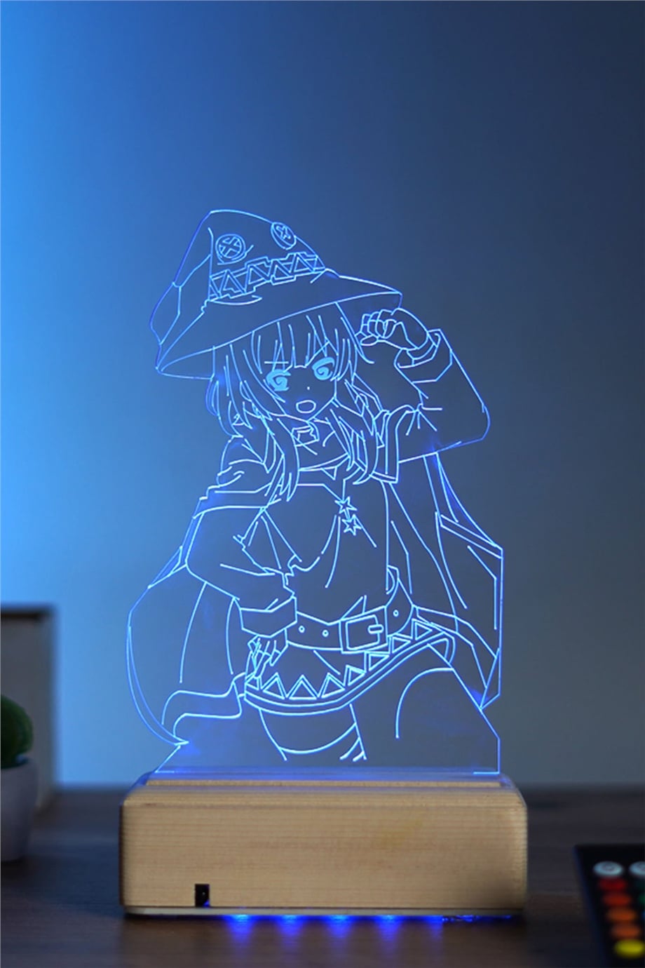 Megumin - Kono Subarashii 16 Renk Anime Gece Lambası