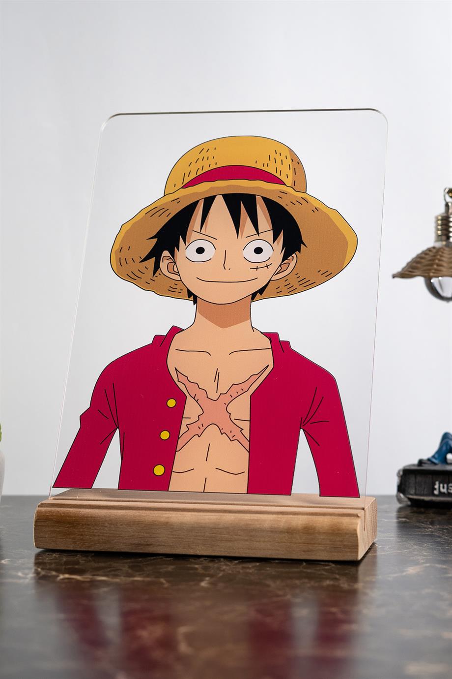 Monkey D. Luffy Ev Dekoru One Piece Anime Severlere Hediyelik Masa Süsü