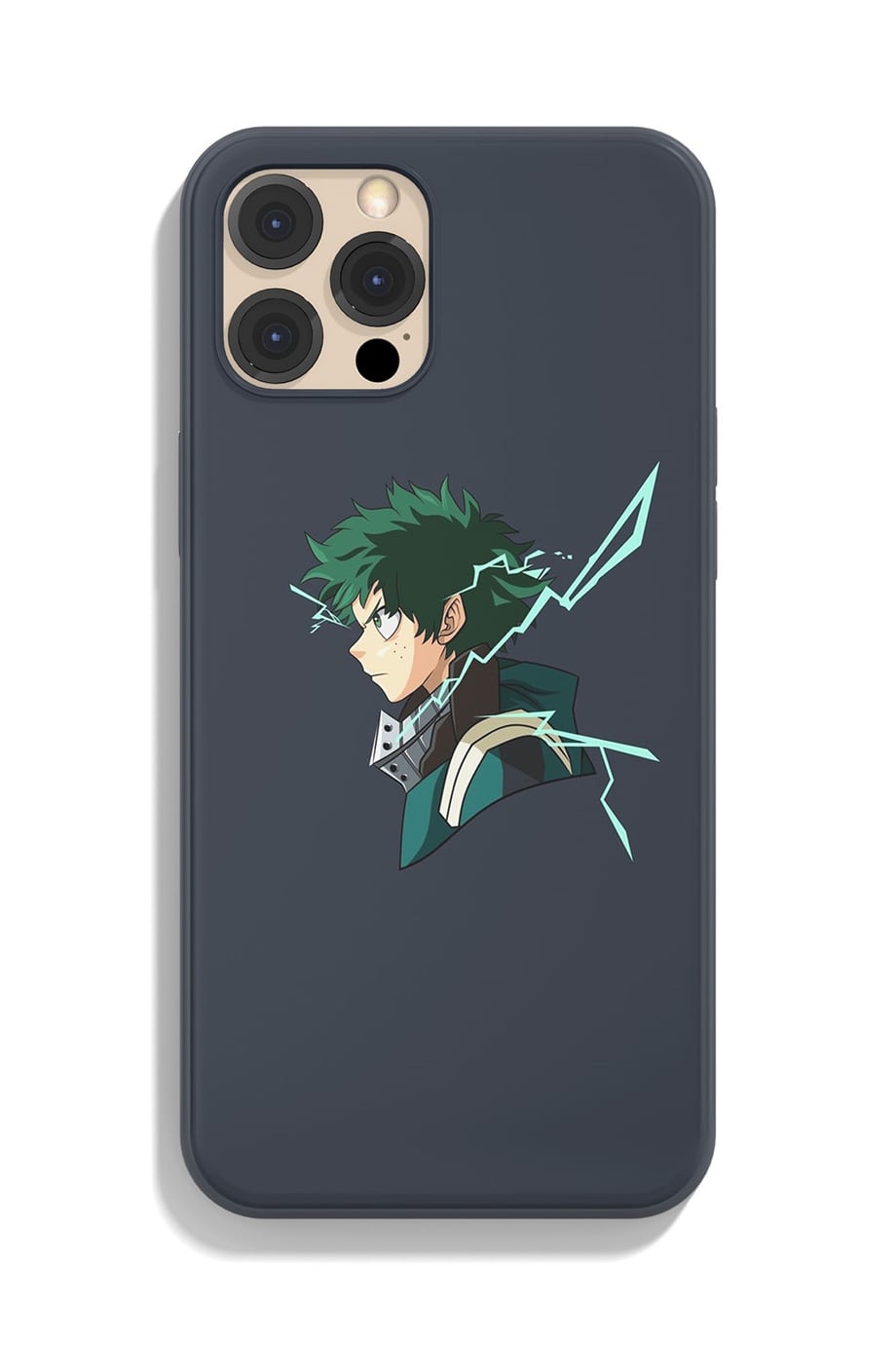 My Hero Academia Deku Siyah Silikon Baskılı Anime Telefon Kılıfı