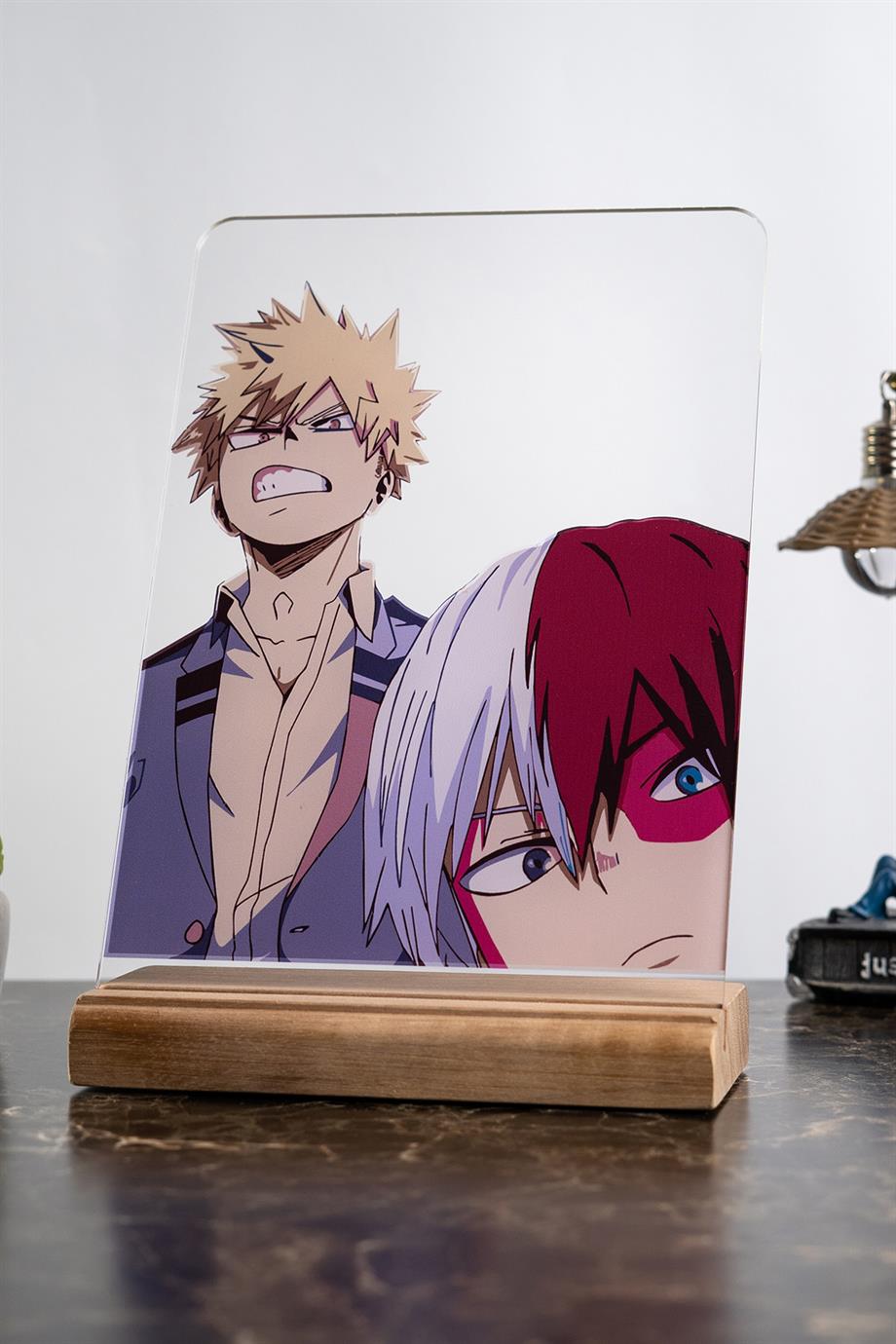 My Hero Academia Ev Dekoru Bakugo - Todoroki Anime Hediye Masa Süsü