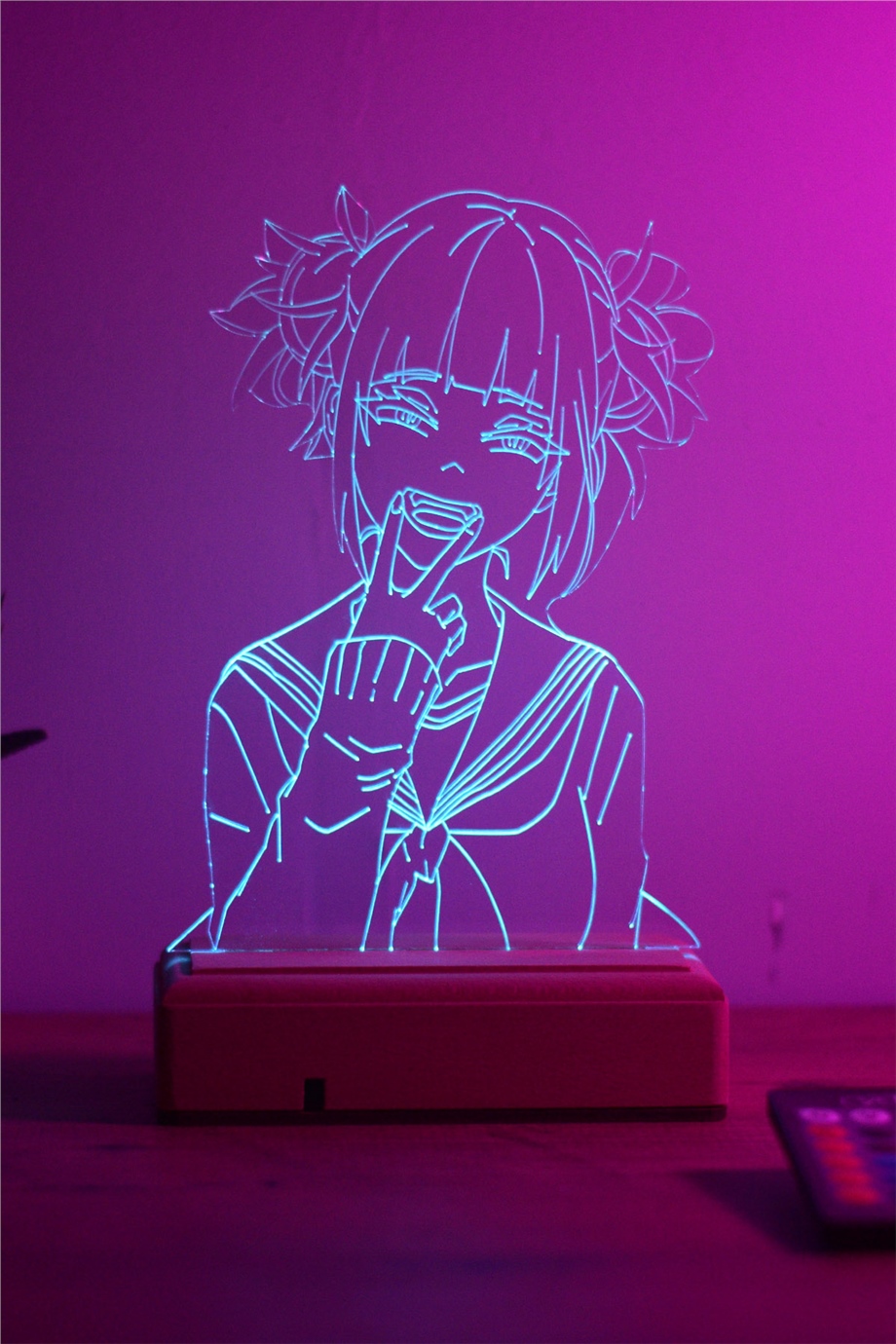 My Hero Academia Himiko Toga 16 Renkli Kumandalı Anime Gece Lambası