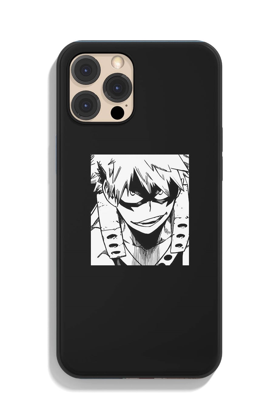 My Hero Academia Katsuki Bakugo Siyah Silikon Baskılı Anime Telefon Kılıfı