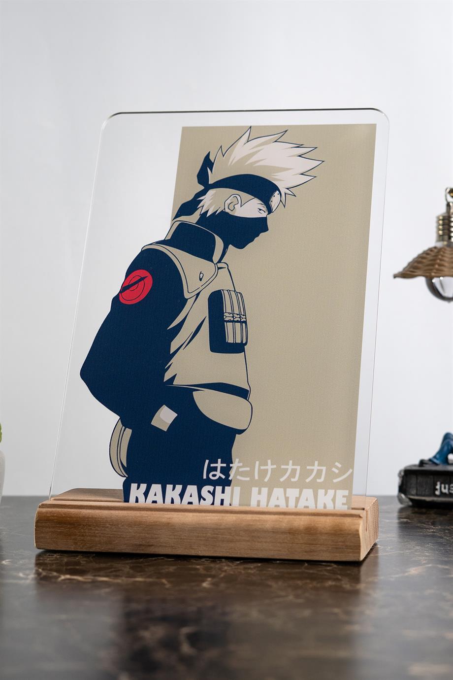 Naruto Ev Dekoru Kakashi Hatake Anime Severlere Hediyelik Masa Süsü