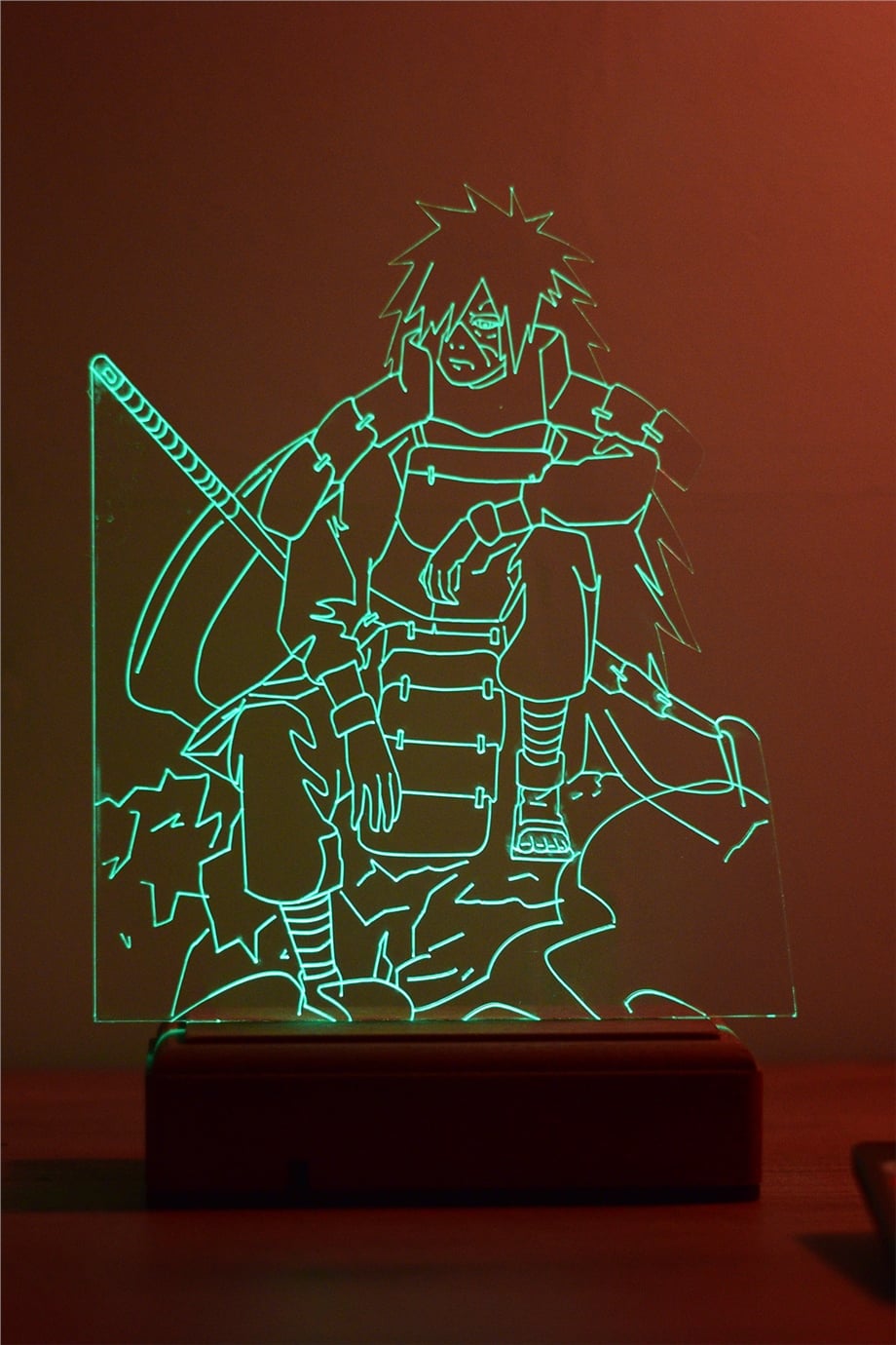 Naruto - Madara Uchiha 16 Renk Anime Gece Lambası