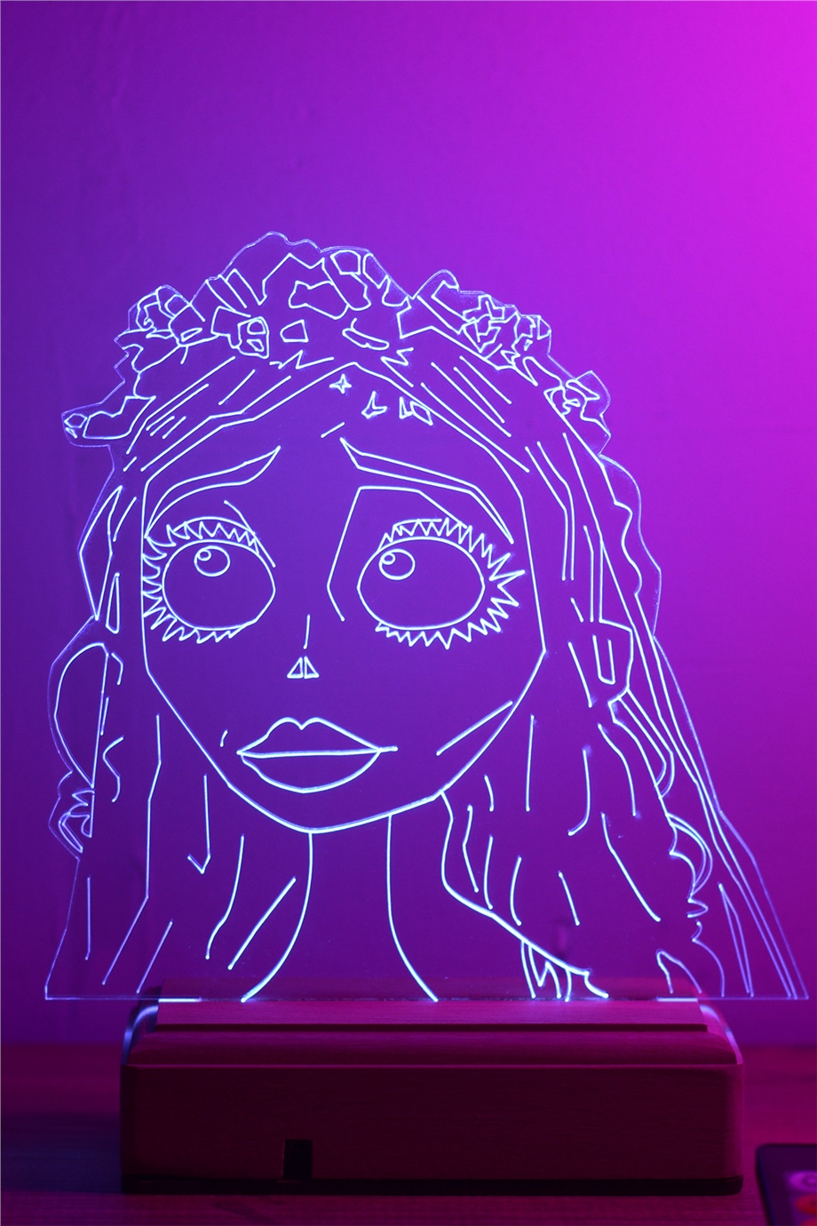 Ölü Gelin Corpse Bride Emilly Watson 16 Renk Gece Lambası