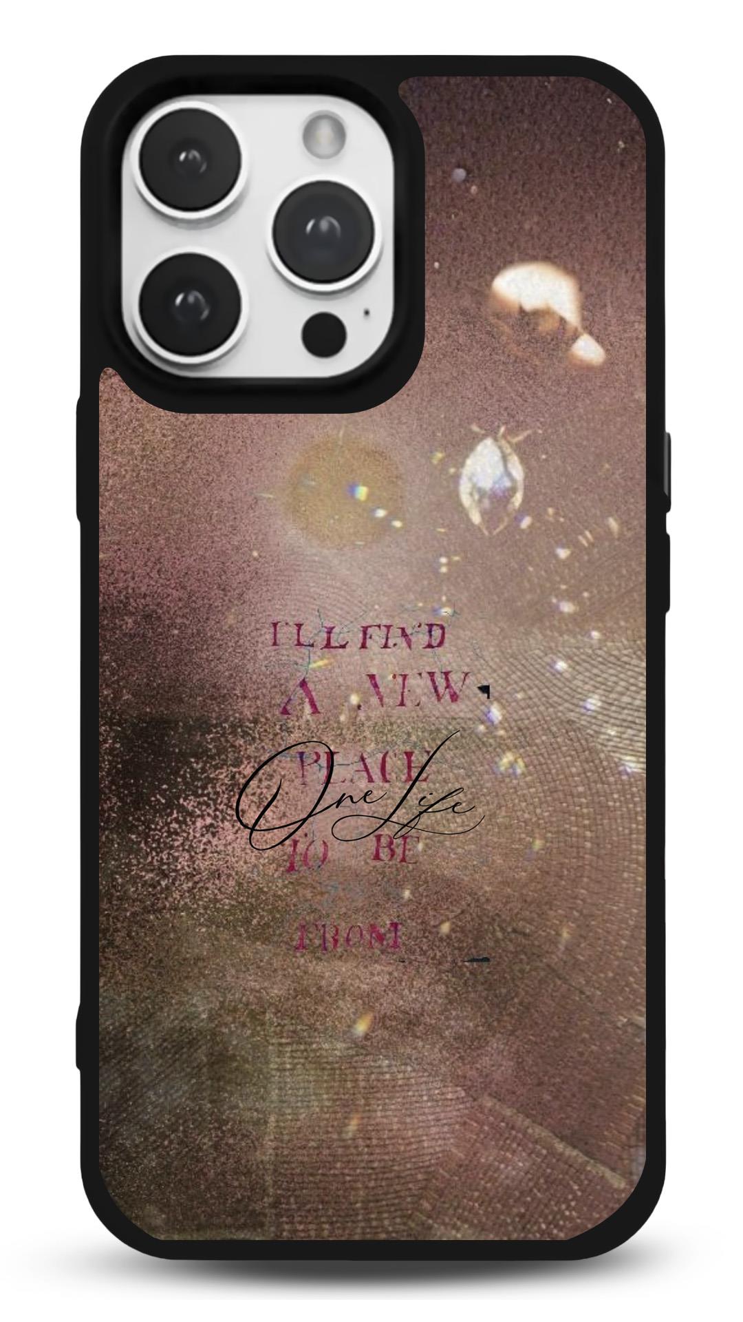 One Life Motto Parlak Tasarım Telefon Kılıfı