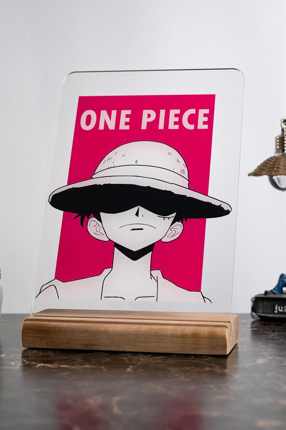 One Piece Ev Dekoru Monkey D. Luffy Anime Severlere Hediyelik Masa Süsü