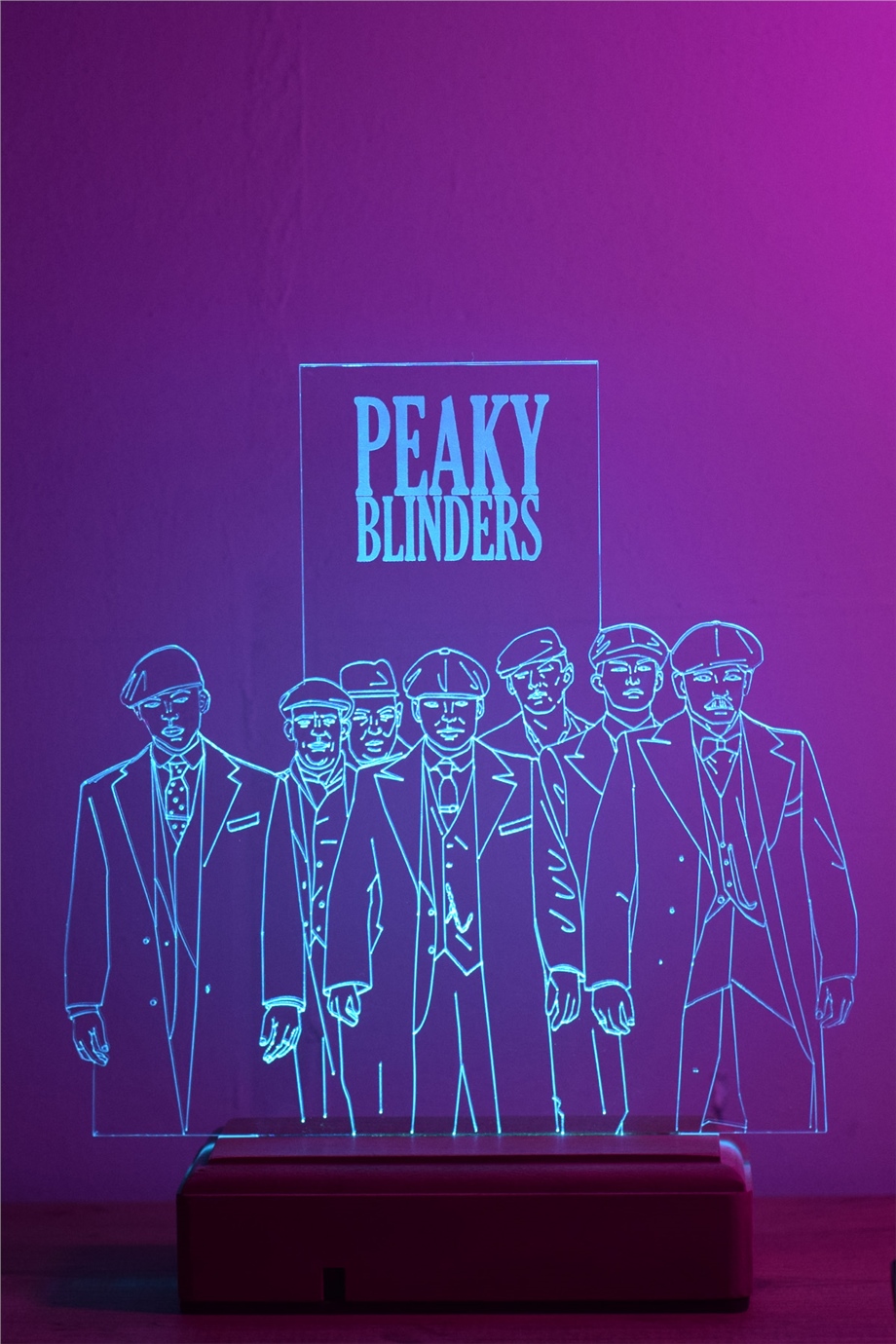 Peaky Blinders Dizi Hediye 16 Renkli Kumandalı Gece Lambası