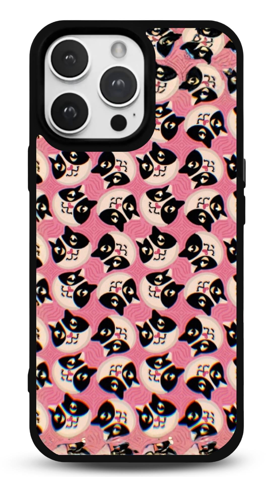 Pink Kitty Glossy Tasarım Telefon Kılıfı