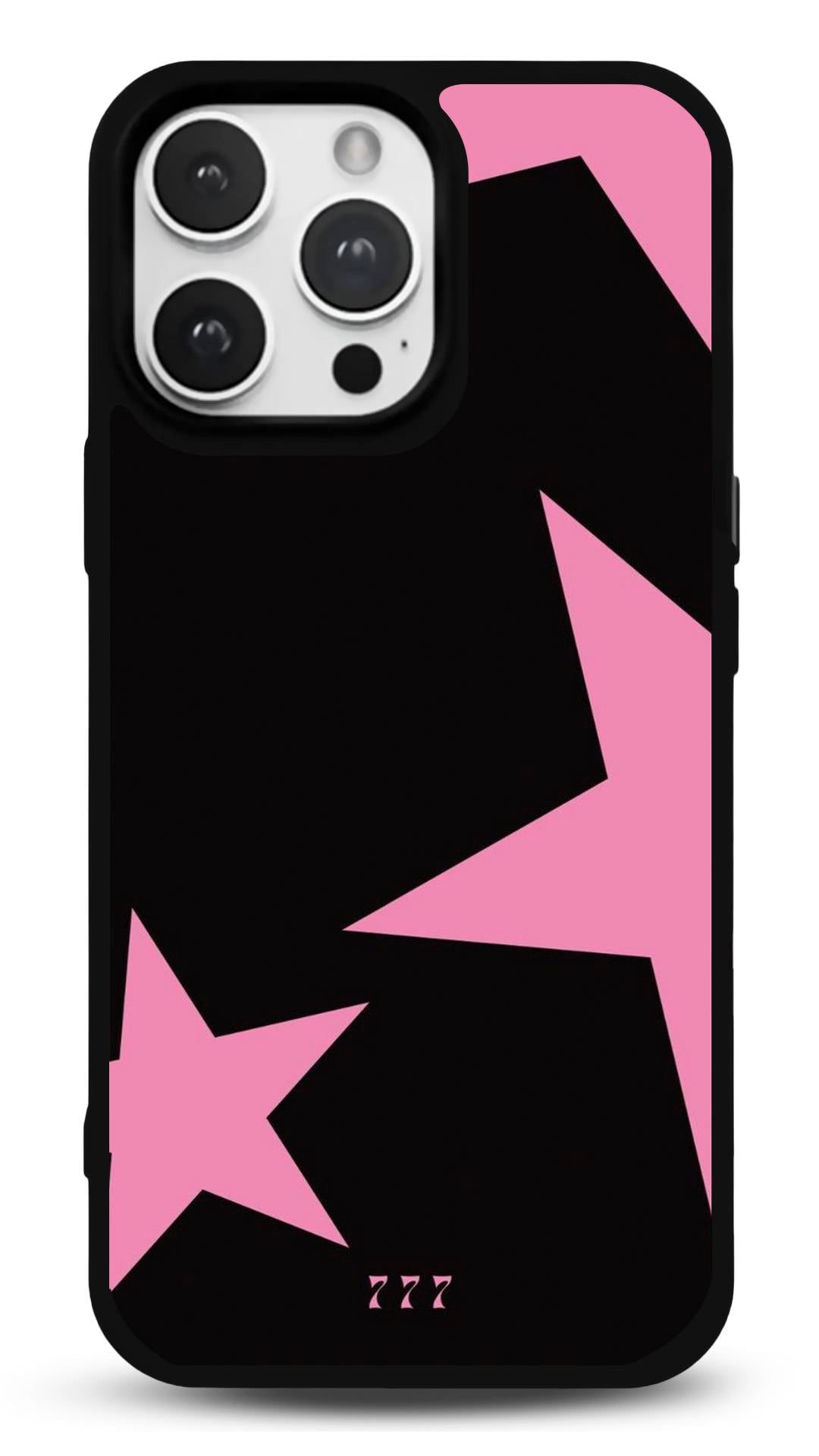 Pink Stars Glossy Parlak Telefon Kılıfı