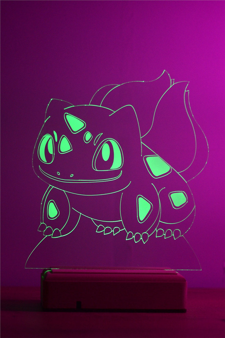 Pokemon Bulbasaur 16 Renkli Kumandalı Anime Gece Lambası