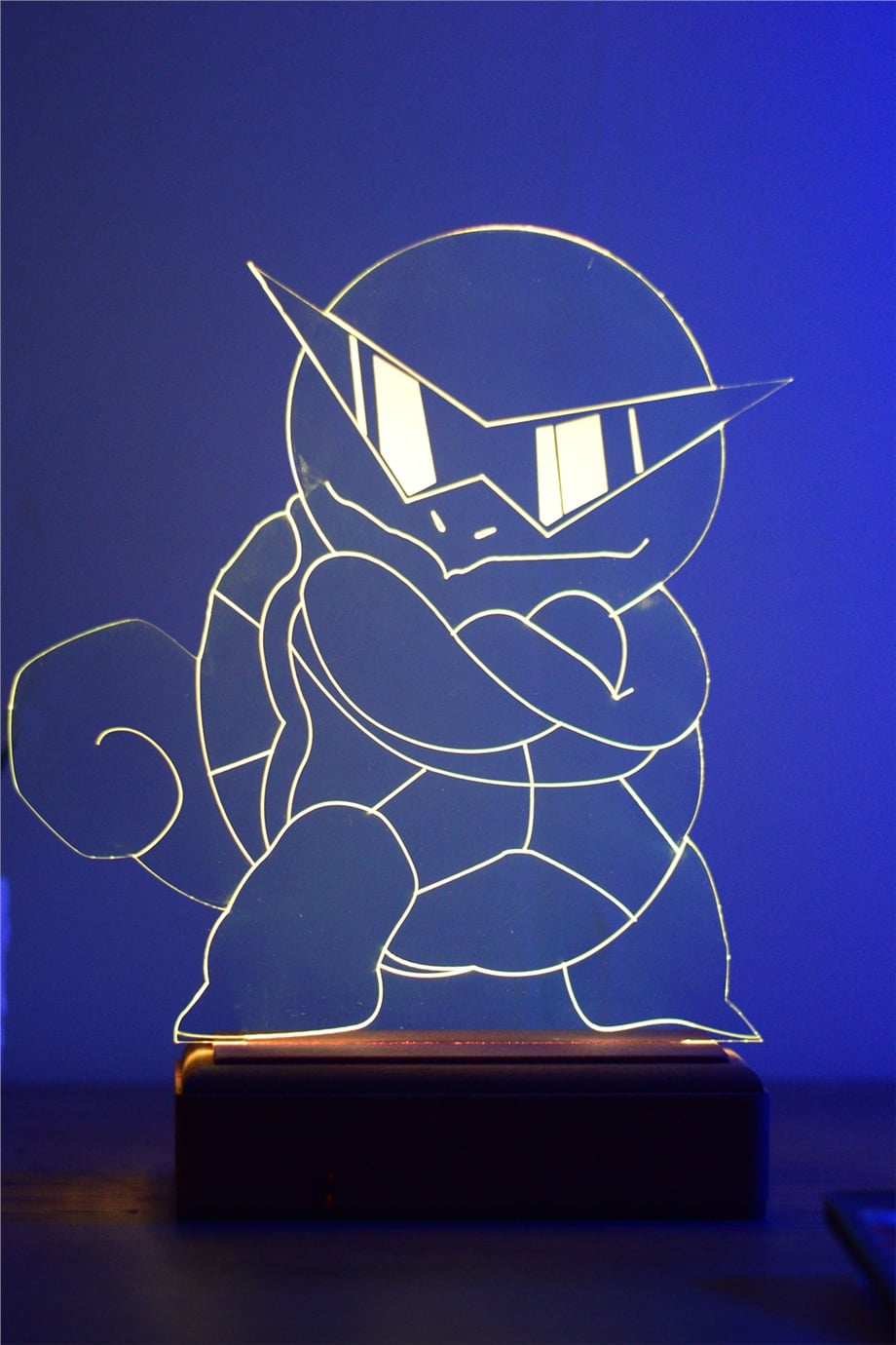 Pokemon Squirtle 16 Renkli Kumandalı Anime Gece Lambası