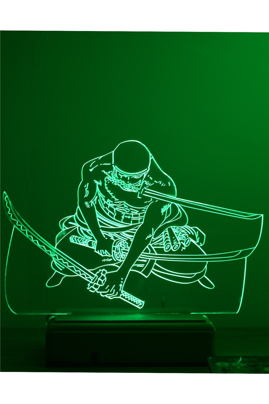 Roronoa Zoro One Piece 16 Renkli Kumandalı Anime Gece Lambası