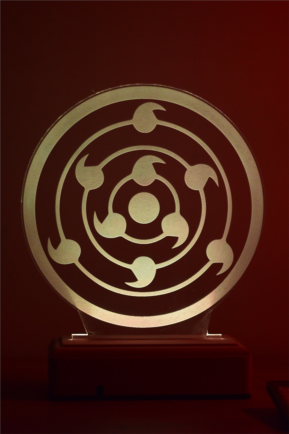 Sharingan Naruto Sembol 16 Renk Anime Gece Lambası