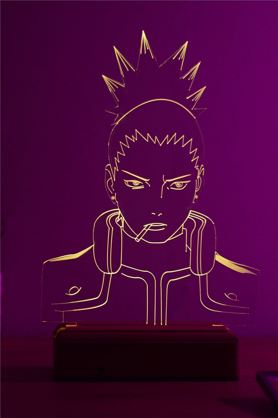 Shikamaru Nara Naruto 16 Renk Gece Lambası