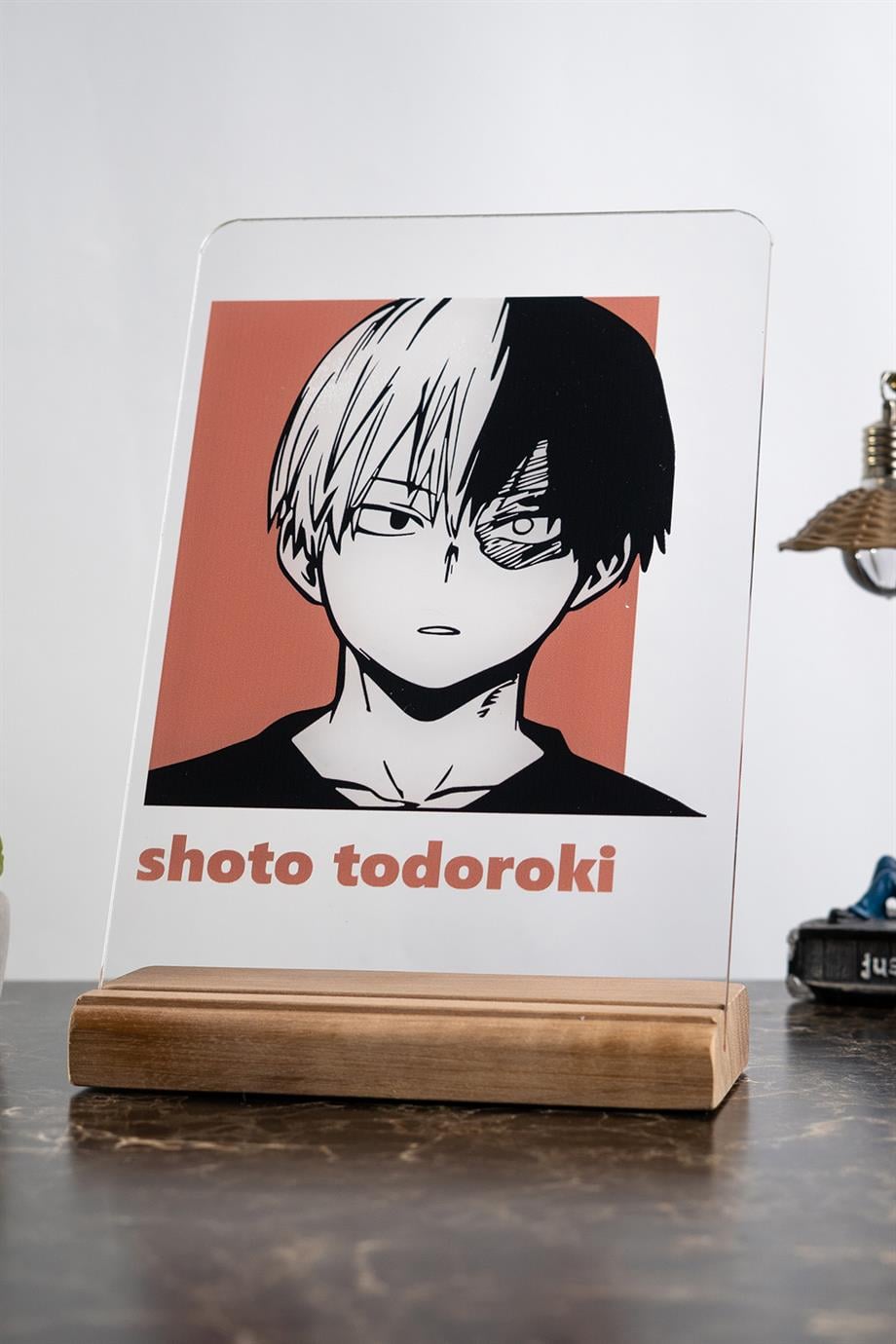 Shoto Todoroki Ev Dekoru My Hero Academia MHA Anime Severlere Hediyelik Masa Süsü