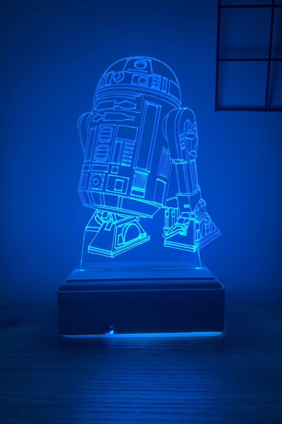 Star Wars R2d2 Droid/Robot 3d 16 Renk Gece Lambası