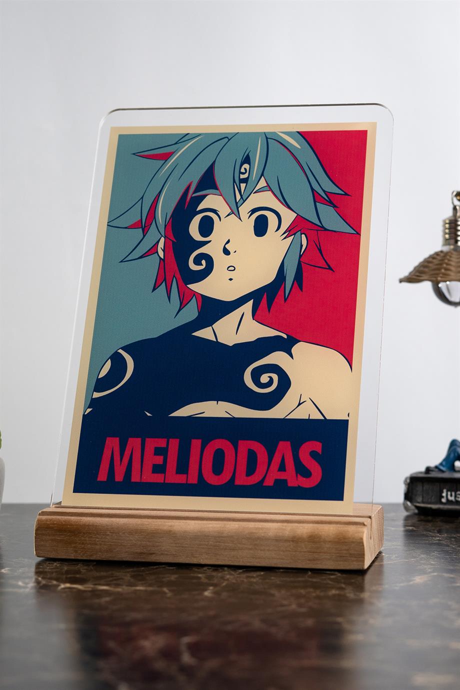 The Seven Deadly Sinsin Ev Dekoru Meliodas Anime Severlere Hediyelik Masa Süsü