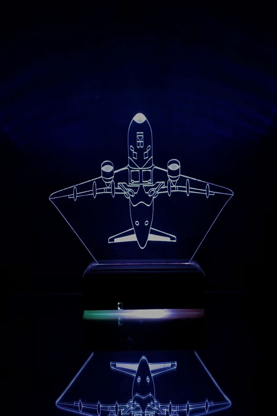 UÇAK 3D 16 Renk Dekoratif Lamba