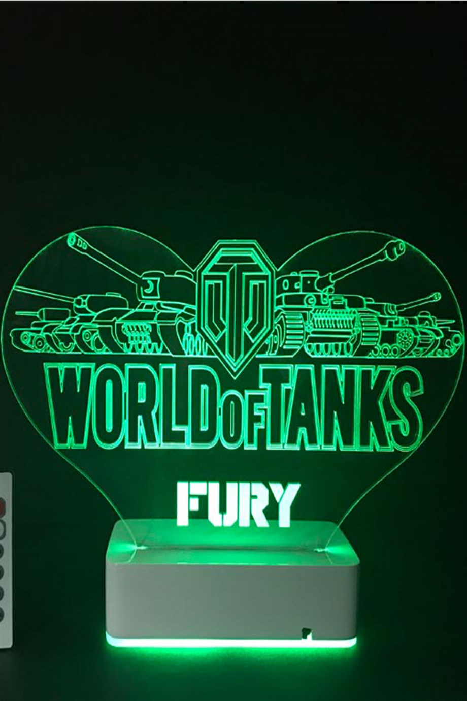 World Of Tanks Fury 16 Renk Dekoratif Lamba