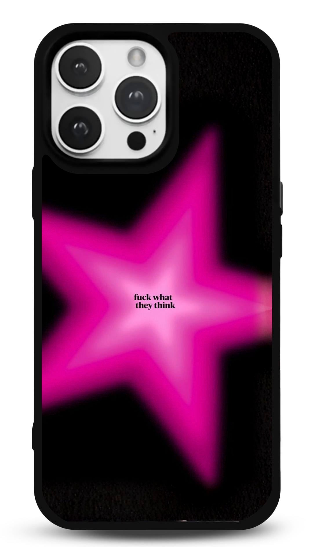 Yıldızlı Motto Parlak Tasarım Telefon Kılıfı