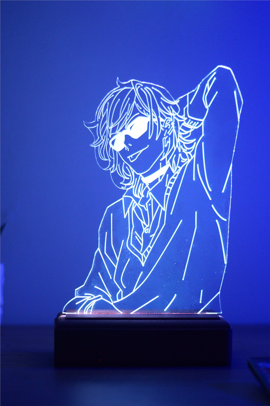 Yuri Ayato Yarichin Bitch Club 16 Renk Kumandalı Anime Gece Lambası
