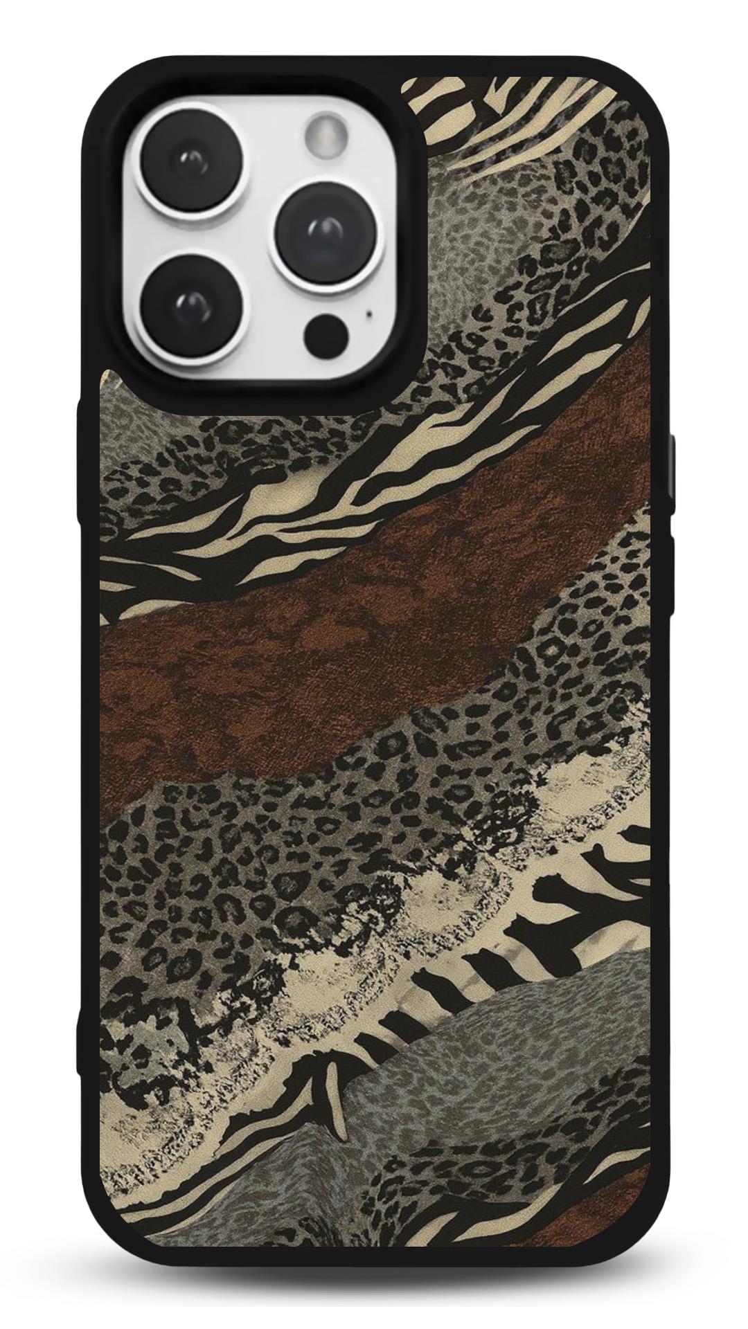 Zebra Desenli Parlak Glossy Telefon Kılıfı