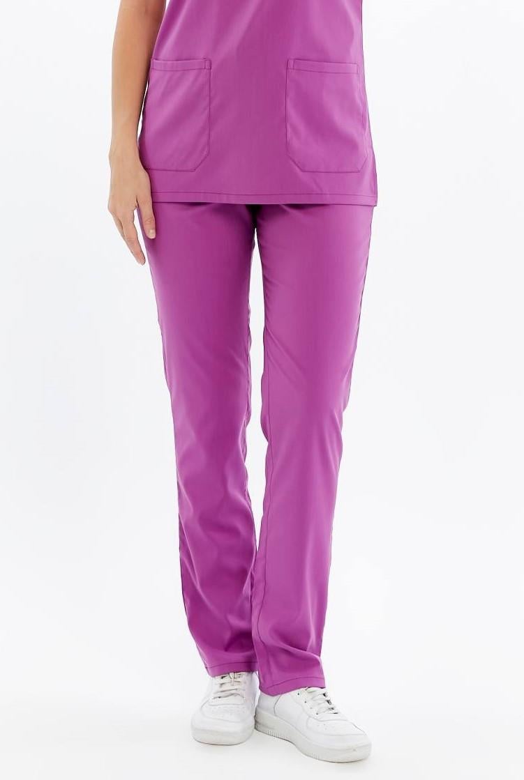 Basic - Ebe Forması Likralı Scrubs (Unisex) (Yeni Yönetmeliğe Uygun - Byzantium) (Pantolon)