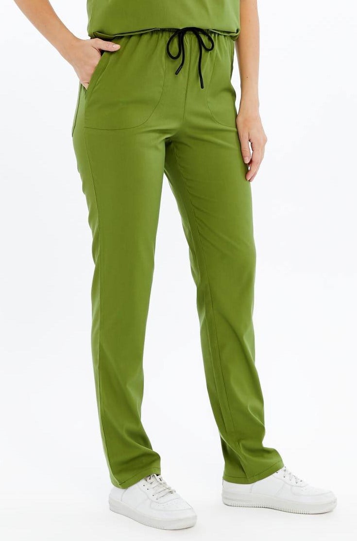 Basic - Eczacı Forması Likralı Scrubs (Unisex) (Yeni Yönetmeliğe Uygun - Grasshopper) (Pantolon)