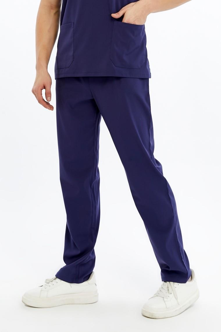 Basic - Hemşire Forması Likralı Scrubs (Unisex) (Yeni Yönetmeliğe Uygun - Patriot Blue) (Pantolon)