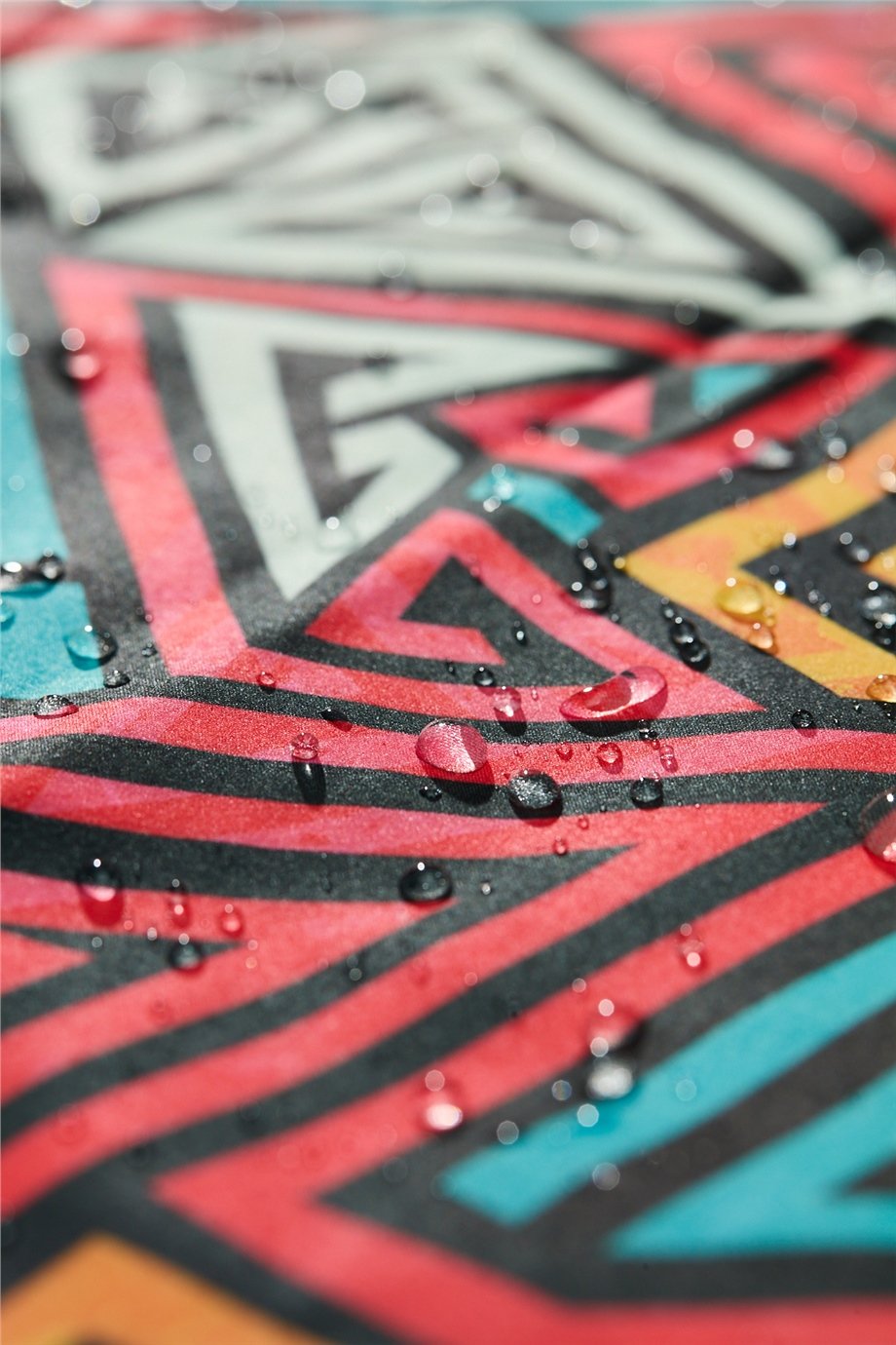 Carnival Basic -  Desenli Hemşire Doktor Veteriner Tek Üst Forma (UNISEX) / Geometrik